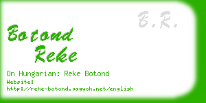 botond reke business card